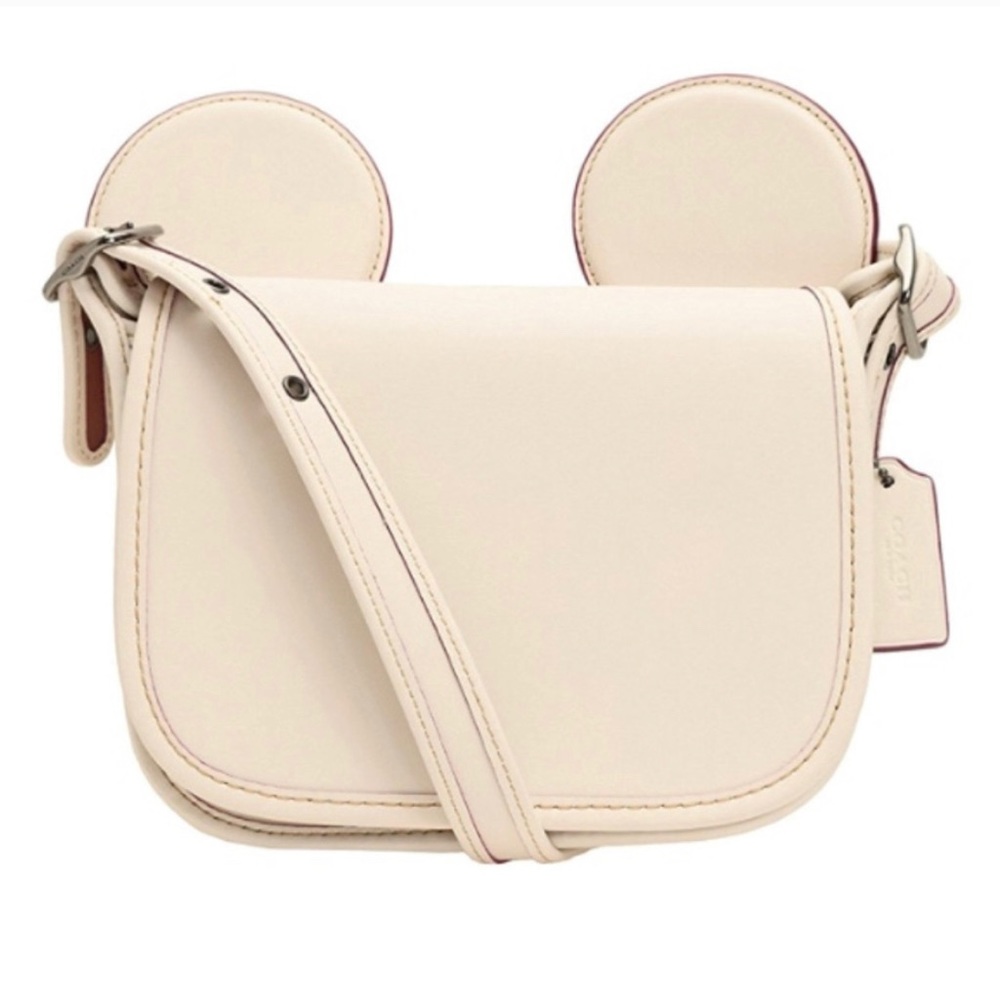 Coach Patricia Disney Mickey Ears Calf Leather Bag
